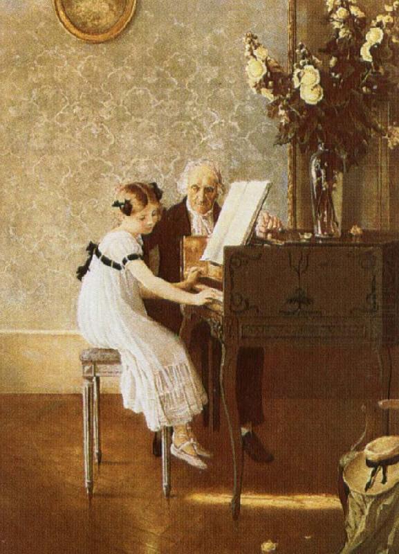 george bernard shaw Young lady to accept fees from her piano teacher china oil painting image